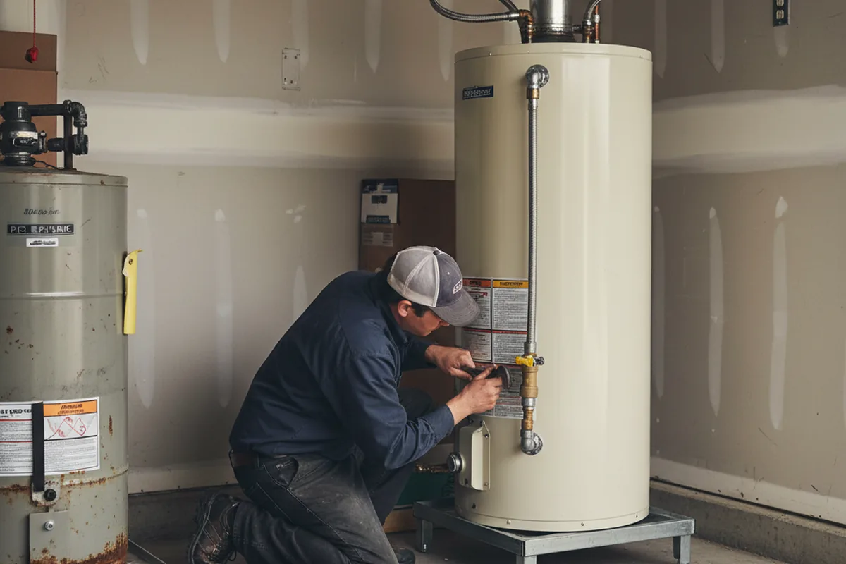 Water heater and shutoff valve replacement in Bay Saint Louis